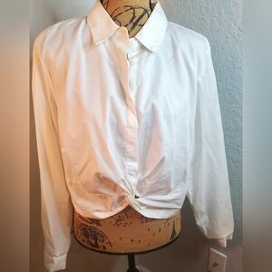 Forever 21 White Button Down Shirt